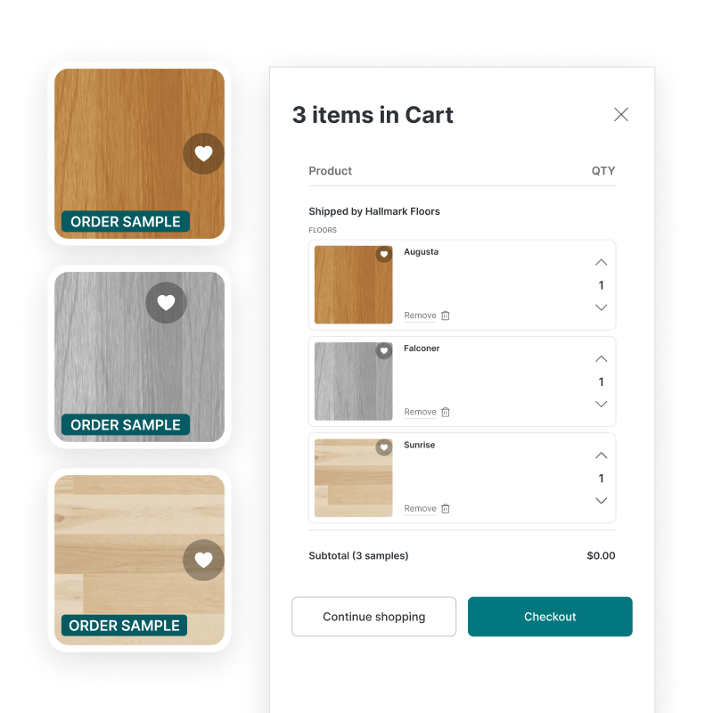 Order flooring samples from H&T Carpet today!